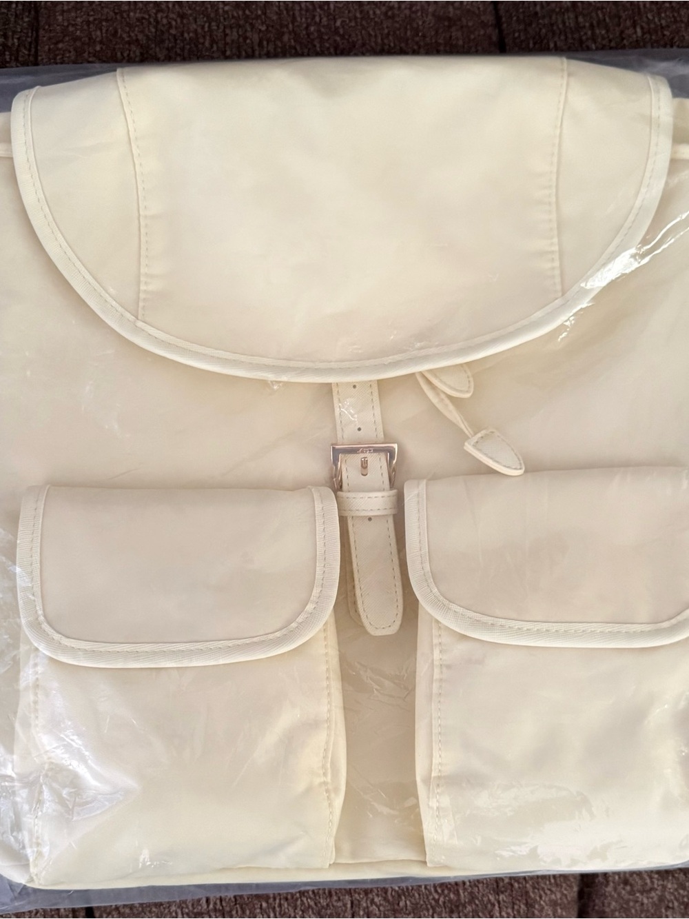 Year of Ours pale yellow Backpack